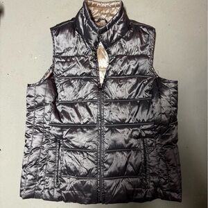 Liz Claiborne Black Puffer Vest